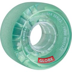 גלגלי סקייטבורד Globe Bruiser Cruiser Wheels Clear Aqua 55mm