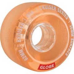 גלגלים לסקייטבורד Globe Bruiser Cruiser Wheels Clear Coral 62mm/83A