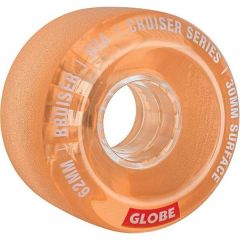 גלגלים לסקייטבורד Globe Bruiser Cruiser Wheels Clear Coral 62mm