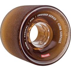 גלגלים לסקייטבורד Globe Conical Cruiser Wheels Clear Coffee 62mm