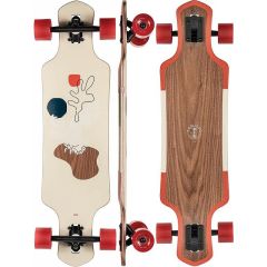 GLOBE 35 Geminon Walnut/Cockatoo Longboard Complete