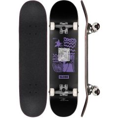 GLOBE G1 Fairweather Black/Purple Skateboard complete 7.75