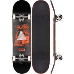 GLOBE G1 Fairweather Black/Red Skateboard complete 8.125