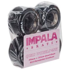 Impala Rollerskates Wheels Black 58mm 82A 4pack