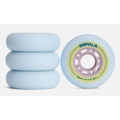 גלגלים סט של 4 Impala Inline Wheel Sky Blue/Yellow