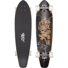 GLOBE 35.5 The All-Time Black Rose Longboard Complete 