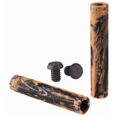 Grit Handlebar Grips 160mm Black / Orange