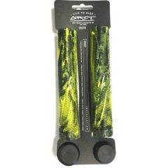 Grit Handlebar Grips 160mm Black / Fluro Yellow