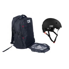 תיק גב מקצועי לנשיאת קסדה וציוד רכיבה CORE Pro Helmet Backpack V2 - Black