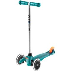 קורקינט 3 גלגלים עם אורות Mini Micro Original Led טורקיז