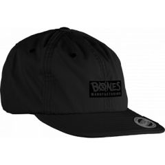 כובע Bones Wheels Cap Embonessed Black