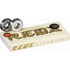 מיסבים Bones Ceramic Super REDS Skateboard Bearings 8 pack
