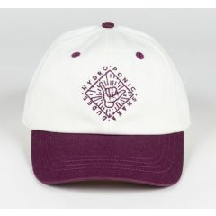 HYDROPONIC BASEBALL SHAKA DUDES CAP Natural White / Wine