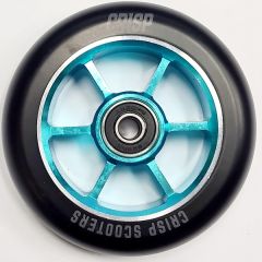 גלגל ליבת מתכת לקורקינט פעלולים CRISP 100mm Alloy Core Wheel Black/Light Blue