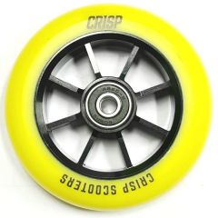 גלגל ליבת מתכת לקורקינט פעלולים CRISP 100mm Alloy Core Wheel Yellow/Black