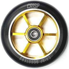 גלגל ליבת מתכת לקורקינט פעלולים CRISP 110mm Alloy Core Wheel Black Gold