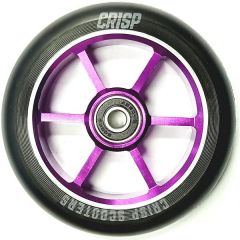 גלגל ליבת מתכת לקורקינט פעלולים CRISP 110mm Alloy Core Wheel Black/Purple