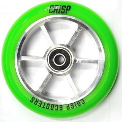 גלגל ליבת מתכת לקורקינט פעלולים CRISP 110mm Alloy Core Wheel Green/Raw