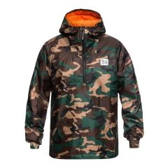 DC Bolam Camo Water Resistant Half Zip Anorak