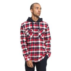 DC Runnels Long Sleeve Hooded Flannel Shirt 3