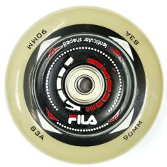 סט של 8 גלגלים כולל מיסבים וספייסרים FILA LANTICULAR 90MM 83A WHEEL 8 PACK SET