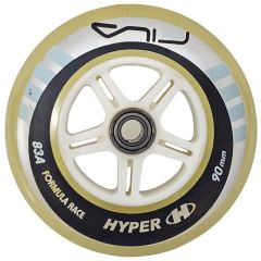 גלגלים סט של 8 כולל מיסבים וספייסרים FILA 90MM 83A WHEELS