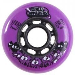 Seba Street Invaders set of 4 Wheels-72-Purple
