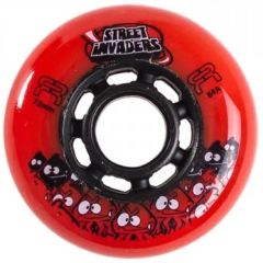 Seba Street Invaders set of 4 Wheels-72-Red