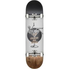 GLOBE G1 Excess White/Brown Skateboard Complete 8.00