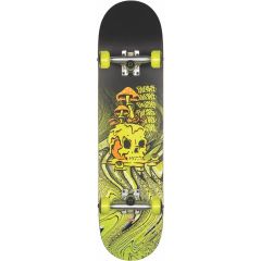 GLOBE G1 Nature Walk Black Toxic Yellow Skateboard complete 8.125