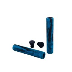 Grit Handlebar Grips 160mm BLACK/TEAL