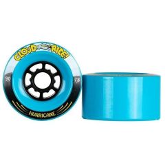 CLOUD RIDE 90mmX50mm BLUE HURRICANES WHEELS set of 4