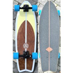 מדמה גלישה HYDROPONIC 30.875 CLASSIC BROWN SURFSKATE COMPLETE