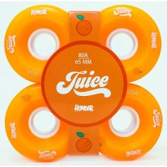 HONDAR JUICE WHEELS 65mmX32mm 80A ORANGE SET OF 4