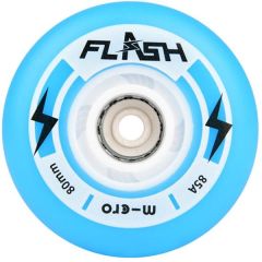 גלגלים סט של 4 MICRO FLASH WHEELS 80MM 85A BLUE