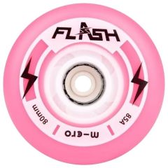 גלגלים סט של 4 MICRO FLASH WHEELS 80MM 85A PINK