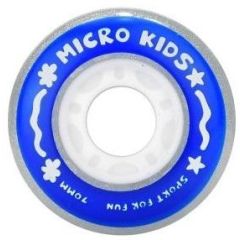 גלגלים סט של 4 MICRO FLASH WHEELS FOR KIDS SKATE 70MM 85A BLUE