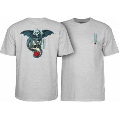 Powell Peralta T-shirt Dragon Skull Grey