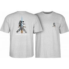 Powell Peralta Skull & Sword T-shirt - Grey