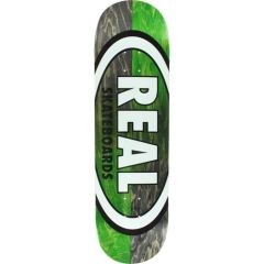 REAL TEAM DOUBLE DIP OVAL BLACK/GREEN DECK 8.75