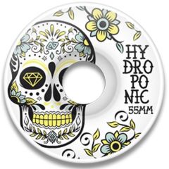 Hydroponic MEXICAN SKULL YELLOW Skate Wheels 55mm 100A