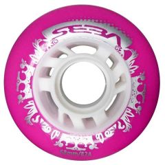 סט של 4 גלגלים Seba Street King Wheels 68mm 82a PINK/WHITE