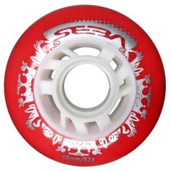 סט של 4 גלגלים Seba Street King Wheels 68mm 82a RED/WHITE