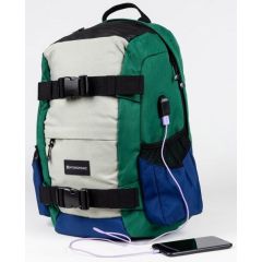HYDROPONIC SKATE BACKPACK BG KENTER GREY GREEN NAVY