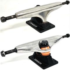 TENSOR SKATE BLACK POLISHED TRUCKS 6.0''