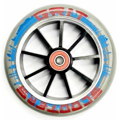 גלגל ליבת מתכת לקורקינט פעלולים Grit Scooter Wheel Alloy Core 120mm red blue