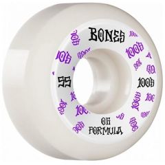 Bones 100's OG Formula 51x32 V4 Skateboard Wheel 100a 4pk Black