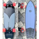 מדמה גלישה HYDROPONIC 30.875 BLACK GREY SURFSKATE COMPLETE